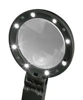 Loupe LED pliable Lightcraft LC1950 avec support intégré / Loupe LED, pliable, USB, grossissement 5x – Bild 2