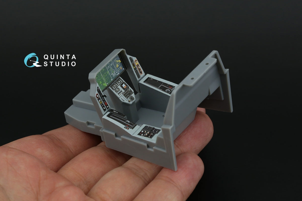 Intérieur du F-35B imprimé en 3D et coloré, modèle Quinta Studio QD32213 (Trumpeter), échelle 1/32 – image 12