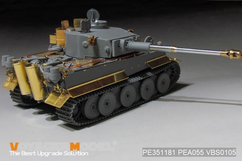 Maquette Voyager PE351181 Char Tiger I allemand de la Seconde Guerre mondiale, première production (pour Border BT-010) 1/35