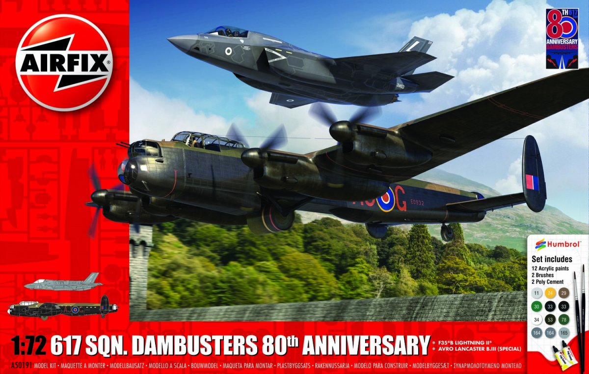 Coffret de démarrage Airfix 50191 - Dambusters 80e anniversaire - Coffret cadeau 1/72
