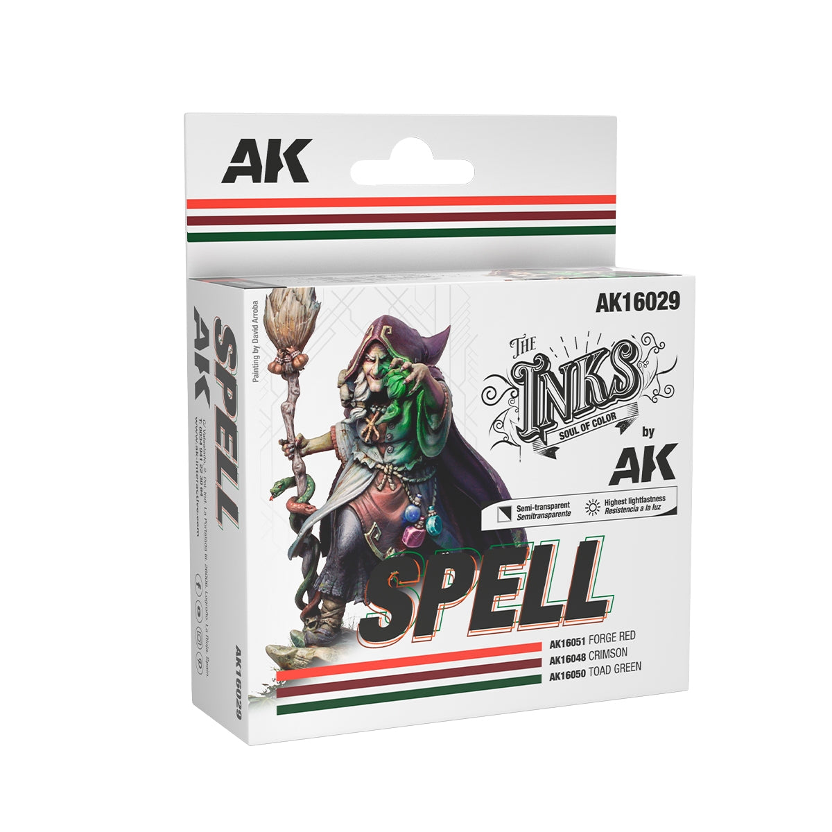 AK Interactive AK16029 SPELL – ENSEMBLE D'ENCRE 3 x 30 ml