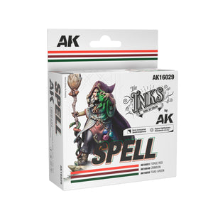 AK Interactive AK16029 SPELL – ENSEMBLE D&amp;#39;ENCRE 3 x 30 ml