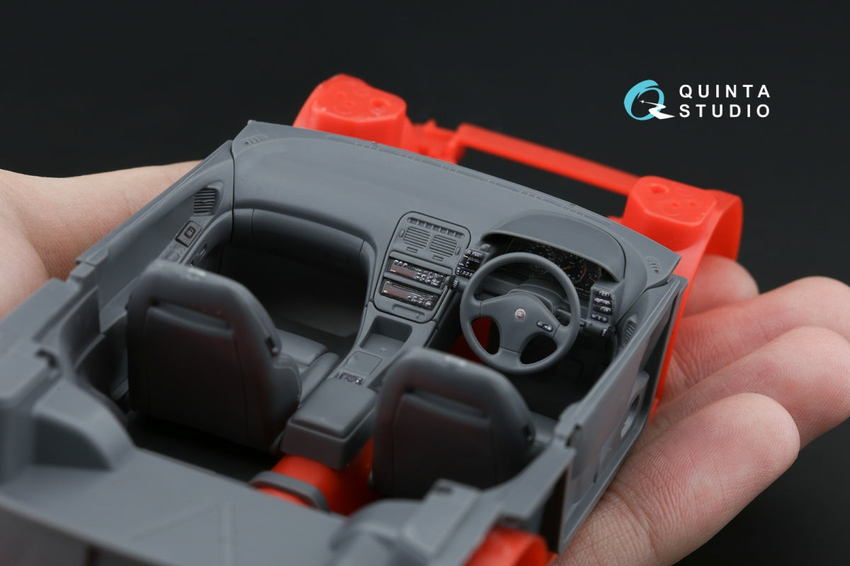 Intérieur coloré imprimé en 3D sur papier décalcomanie (Hasegawa) Quinta Studio QD24020 Nissan Fairlady 300ZX Z32, échelle 1/24 – image 14