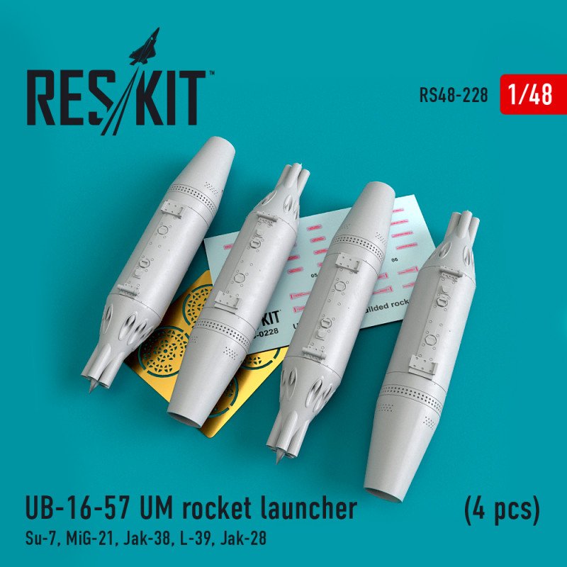 Lance-roquettes RESKIT RS48-0228 UB-16-57 UM (4 pièces) 1/48