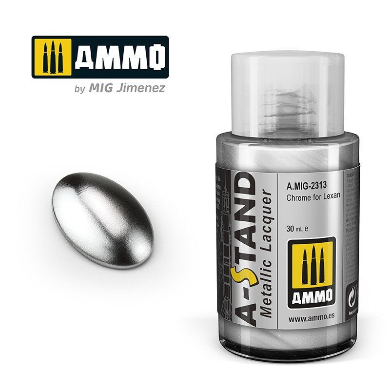 Munitions pour Mig 2313 A-STAND Chrome pour Lexan 30 ml