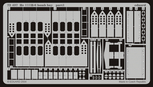 Eduard 72437 He 111H-6 soute à bombes 1/72 HASEGAWA