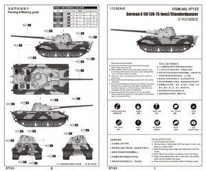 Trumpeter 07123 Panzer standard allemand E-50 1/72 – immagine 2