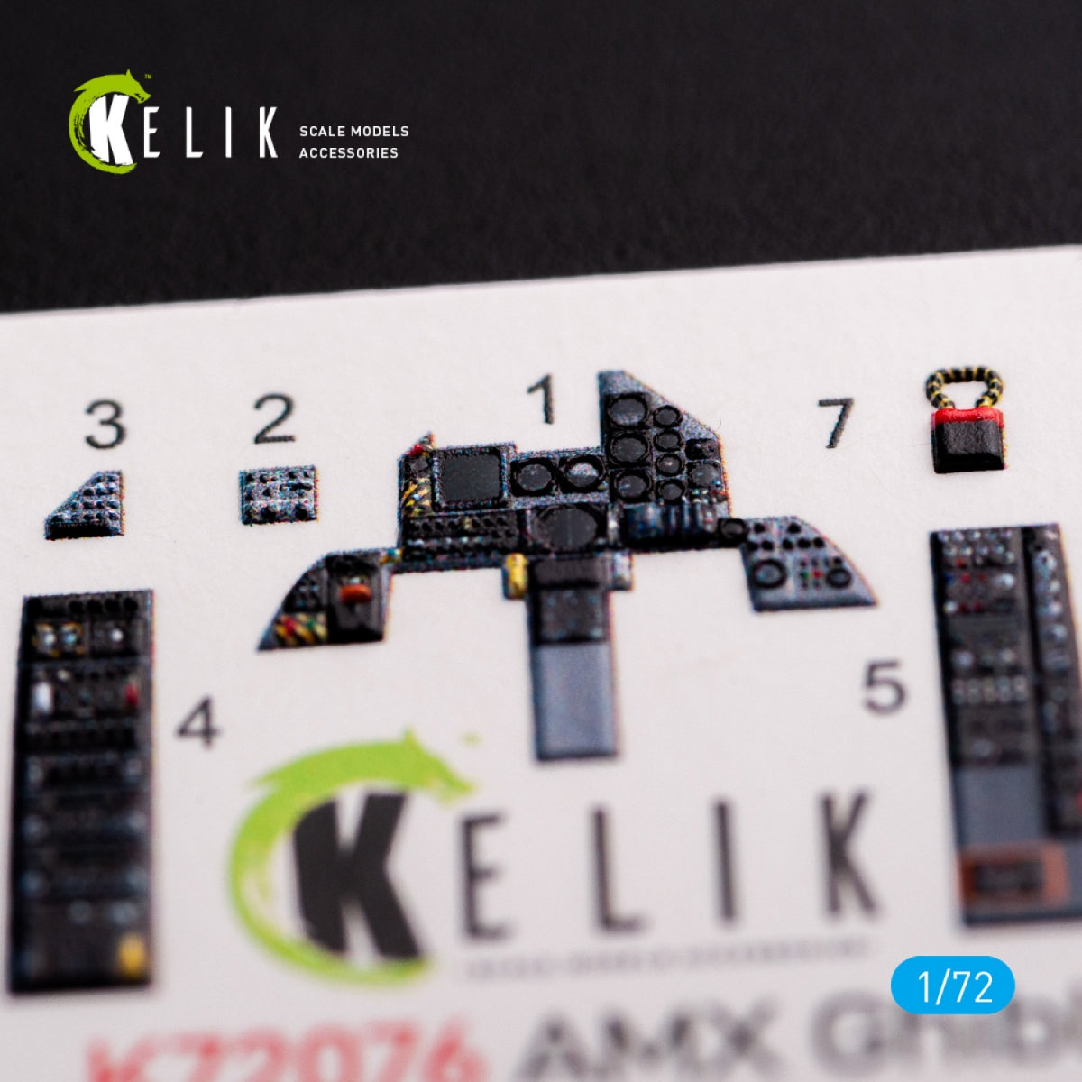 KELIK K72076 Amx Ghibli interior 3D decals for Italeri kit 1/72 – zdjęcie 4