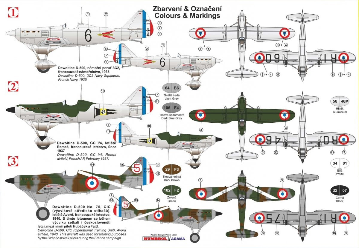Kovozavody Prostejov KPM0177 DEWOITINE D.500 1/72 – immagine 2