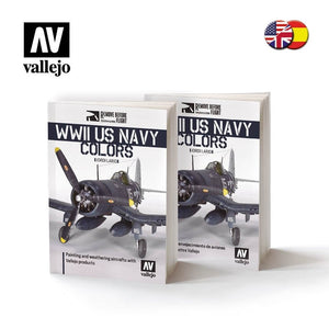 Vallejo 75024 Couleurs de la marine américaine de la Seconde Guerre mondiale - ANGLAIS/ESPAGNOL