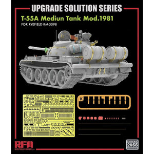 Maquette Rye Field 2055 T-55A Char moyen Mod. 1981 pour RFM5098 - Solution de mise à niveau 1/35 – image 2