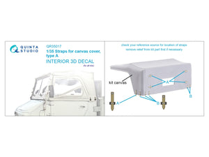 Sangles Quinta Studio QR35017 pour bâche de toit, type A 1/35 – image 2