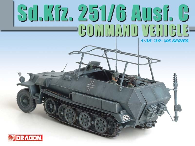 Dragon 6206 Sd.Kfz. 251/6 Ausf. Véhicule de commandement C (1/35) – immagine 5
