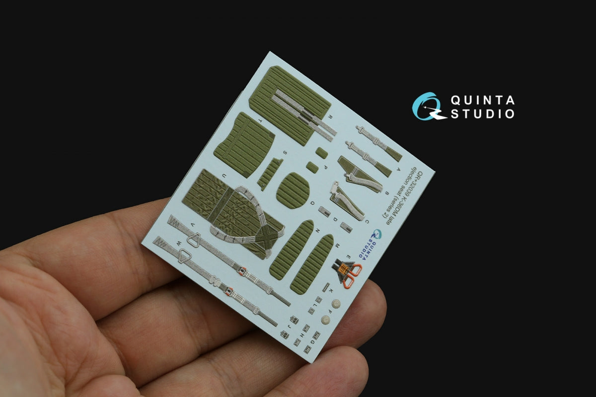 Quinta Studio QR+32039 K-36DM Series2 (late) ejection seat (for MiG-29, MiG-31, Su-27, Su-33, Su-34 aircraft since 2008) (All kits) 1/32 – zdjęcie 3