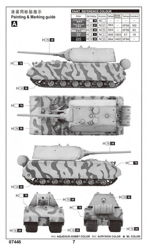 Trumpeter 07446 Pz.Kpfw.VIII Maus 1/72 – immagine 2