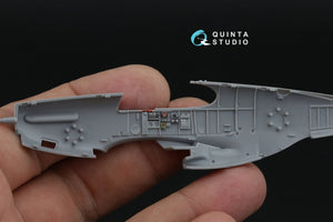 Intérieur imprimé en 3D et coloré sur papier décalcomanie pour P-51B/P-51C Mustang (Arma Hobby) - Quinta Studio QD72219, échelle 1/72 – Bild 5