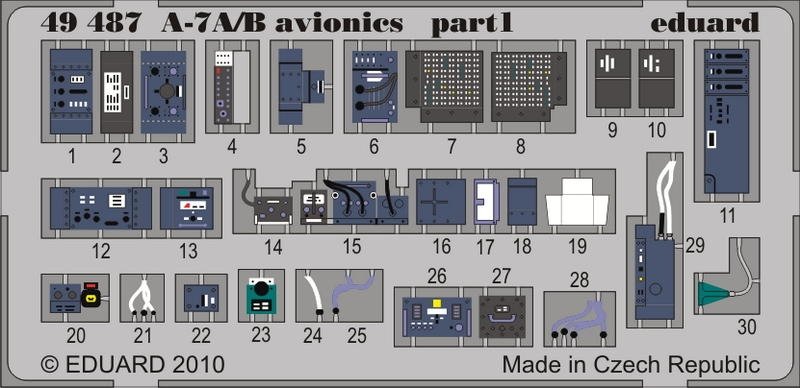 Avionique Eduard 49487 A-7A/B 1/48 Hobby Boss