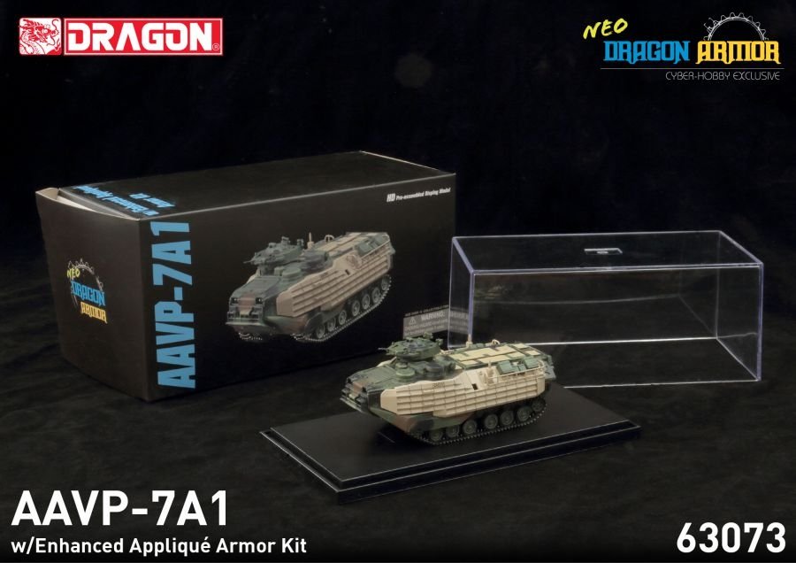 Dragon Armor 63073 AAVP-7A1 avec kit de blindage appliqué amélioré 1/72