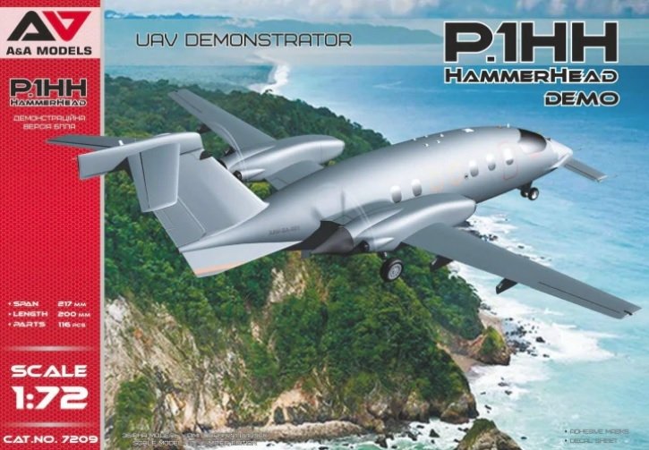 Maquette A&amp;amp;A Models 7209 P1.HH Démonstrateur de drone Hammerhead à l&amp;#39;échelle 1/72