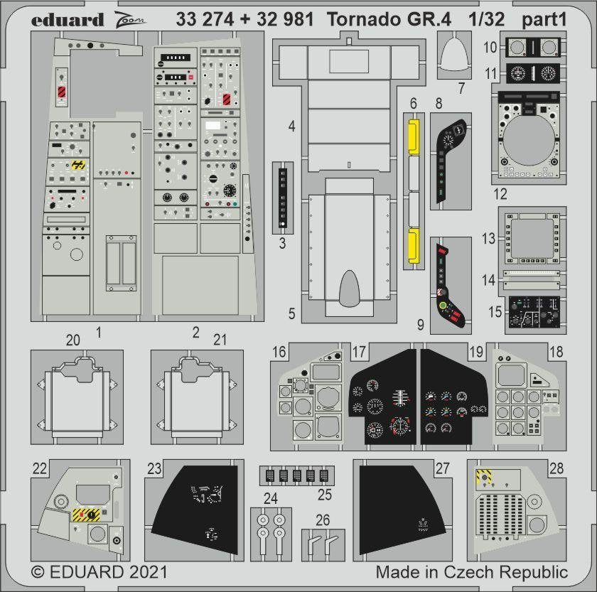 Eduard 33274 Tornado GR.4 pour ITALERI 1/32 – immagine 2