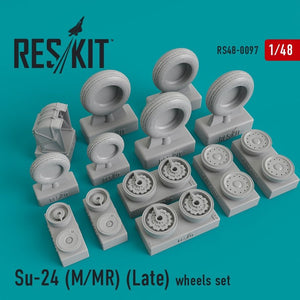 RESKIT RS48-0097 Su-24 (M/MR) (Version tardive) jeu de roues 1/48