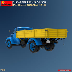 MiniArt 38079 3t CARGO TRUCK 3,6-36S. PRITSCHE-NORMAL-TYPE 1/35 – zdjęcie 7