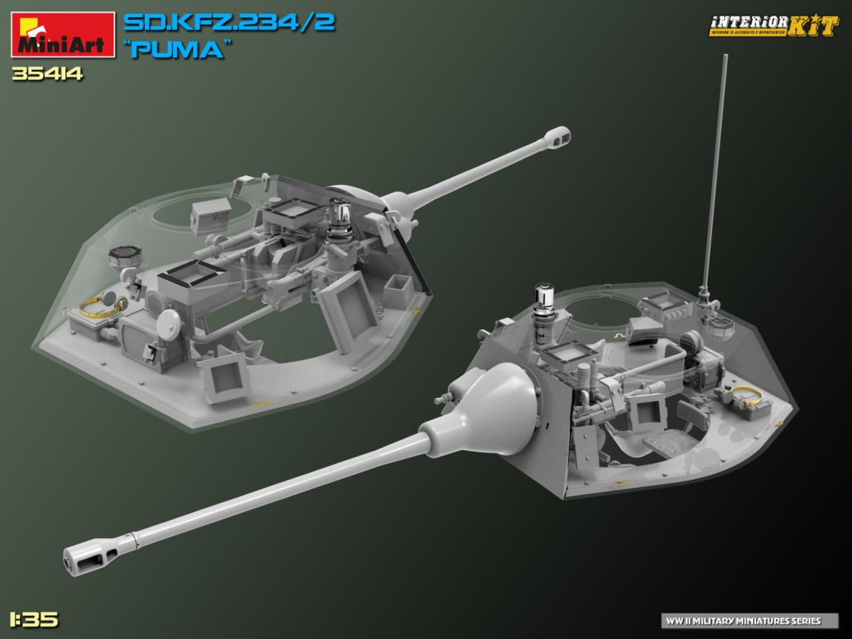 MiniArt 35414 Sd.Kfz. 234/2 PUMA. KIT INTÉRIEUR 1/35  – immagine 26