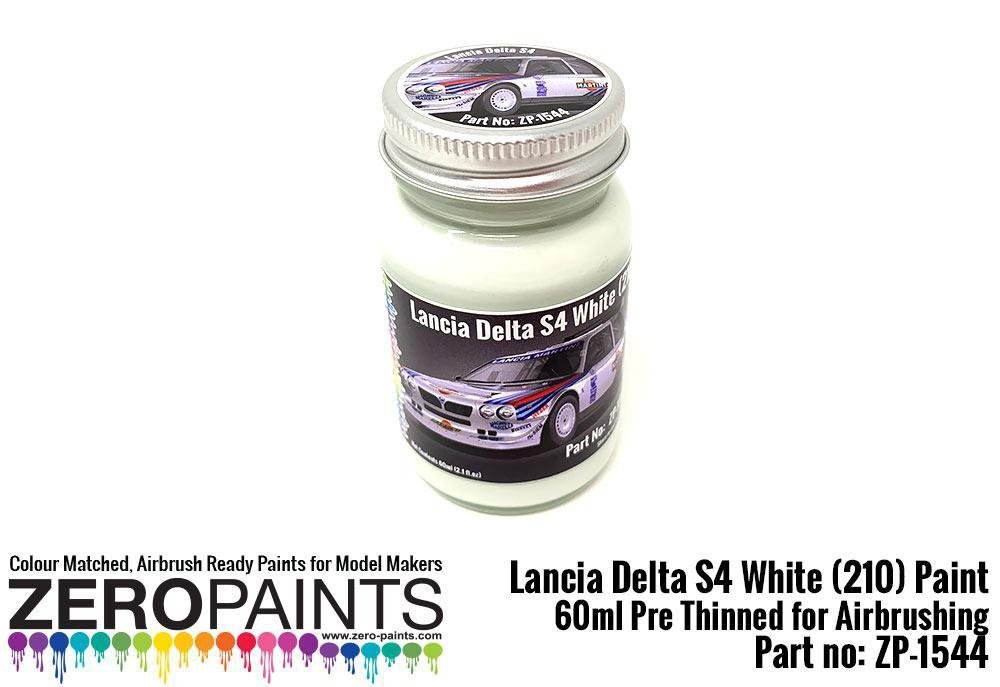 Peinture Zero Paints ZP-1544 Lancia Delta S4 Rally 1986 Monte Carlo Rally Blanc (210) 60 ml
