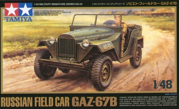 Tamiya 32542 Voiture de campagne russe GAZ-67B (1/48)