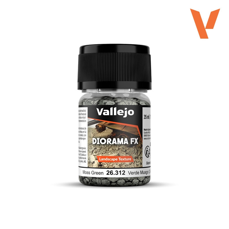 Vallejo 26312 Vert mousse 2-5 mm - Texture paysage Diorama FX 30 ml