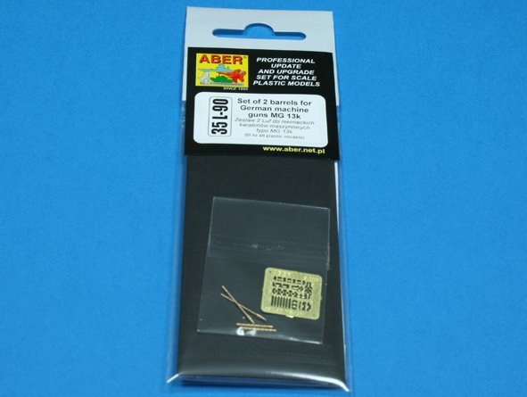 Aber 35L-090 Jeu de 2 canons pour mitrailleuses allemandes MG13k (1/35) – image 3