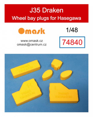 Omask 74840 Bouchons de passage de roue J35 Draken (pour Hasegawa) 1/48