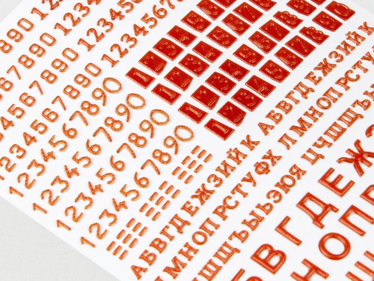 Red Fox Studio QS-35015 Numéros et lettres pour véhicules blindés soviétiques vol.01 1/35 – Bild 6