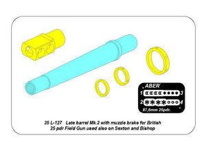 Aber 35L-127 Canon tardif MK2 avec frein de bouche pour 25 livres britanniques (1/35) – image 7