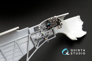 Intérieur imprimé en 3D et coloré sur papier décalcomanie pour le Yak-1B (fin de production) de Quinta Studio QD48004 (compatible avec tous les kits) à l&amp;#39;échelle 1/48.  – image 9