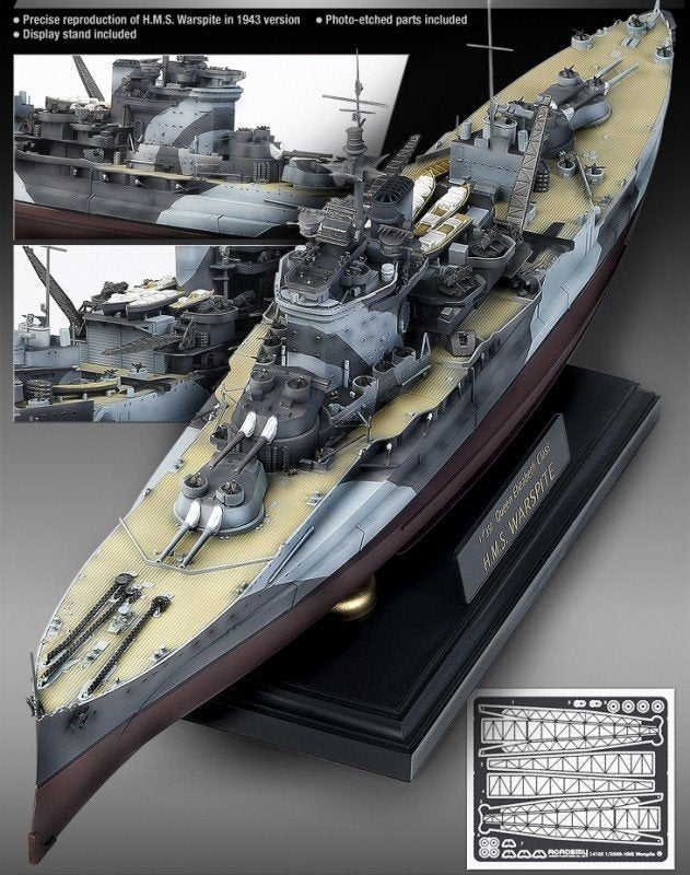 Maquette Academy 14105 HMS Warspite (1/350) – imagen 2