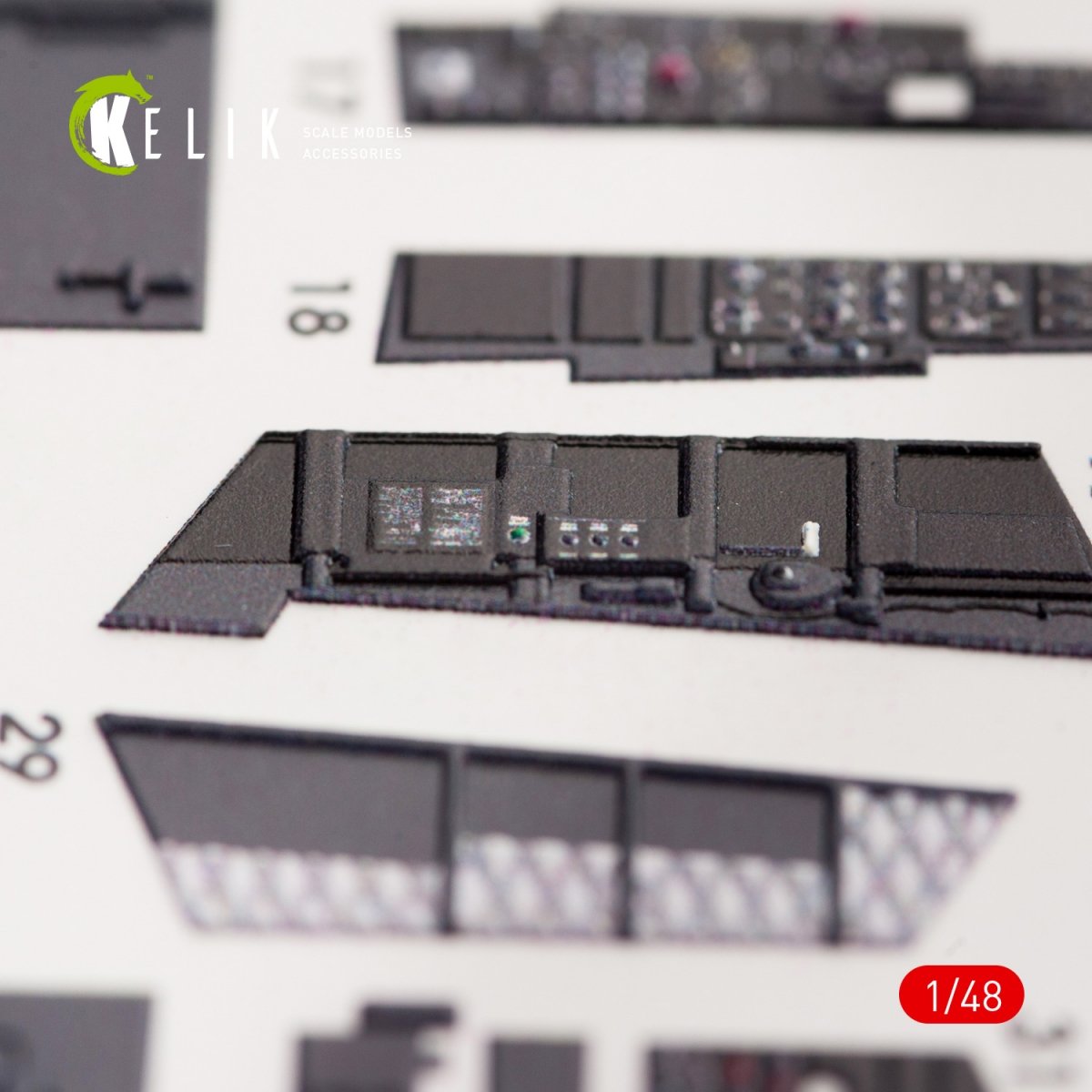 KELIK K48036 EA-18G « GROWLER » DÉCALCOMANIES 3D INTÉRIEURES POUR MAQUETTE MENG 1/48 – Bild 4