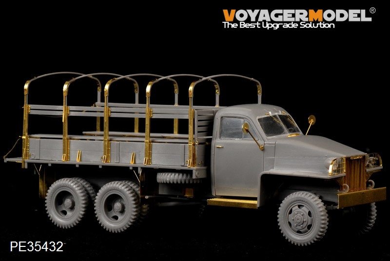 Maquette Voyager PE35432 Camion Studebaker US6 russe de la Seconde Guerre mondiale pour ITALERI 6499 / ICM 35511 1/35  – immagine 7