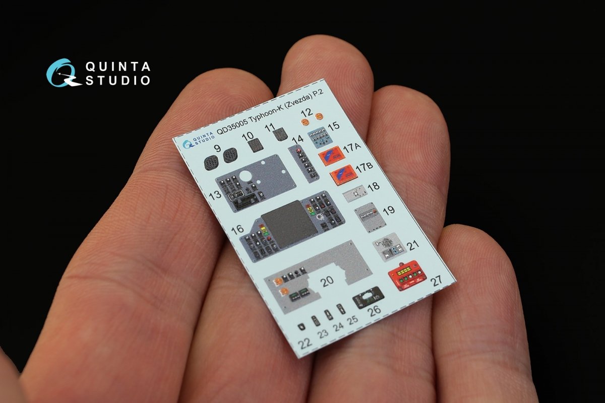 Intérieur imprimé en 3D et coloré sur papier décalcomanie pour le MRAP Typhoon-K de Quinta Studio QD35005 (pour les maquettes Zvezda) à l&amp;#39;échelle 1/35  – immagine 7