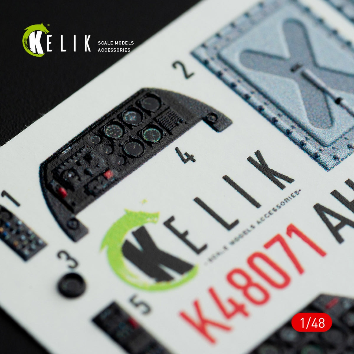 KELIK K48071 AH-1G INTERIOR 3D DECALS FOR ICM/SPECIALHOBBY KIT 1/48 – zdjęcie 6
