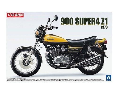 Aoshima 05531 KAWASAKI 900 SUPER4 Z1 avec pièces personnalisées 1/12