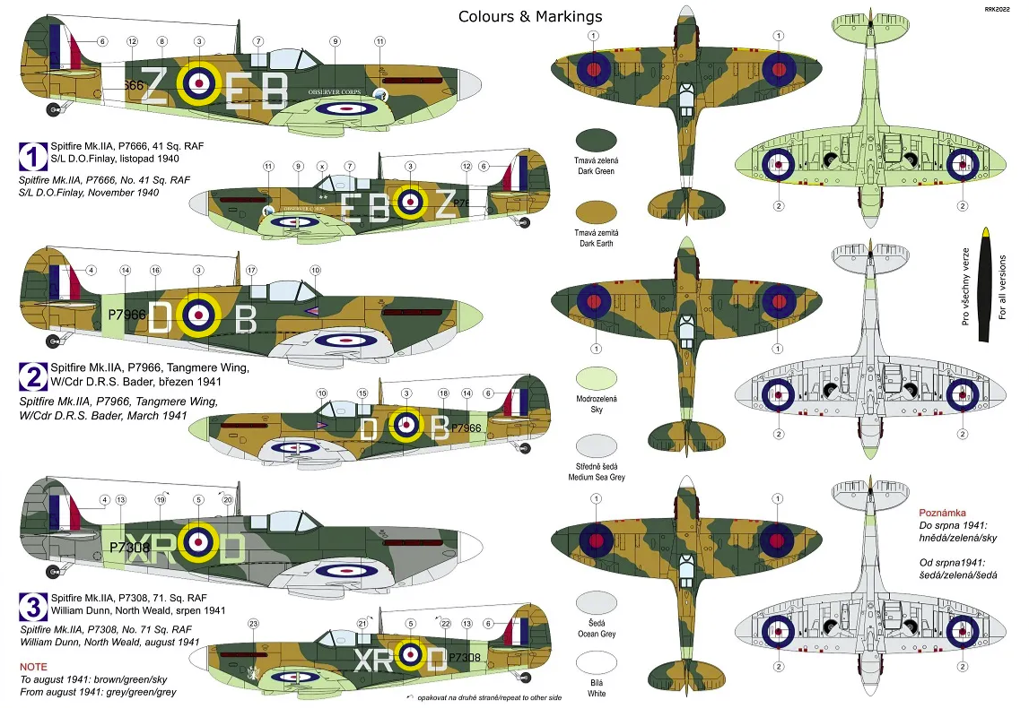 Kovozavody Prostejov KPM0306 Spitfire Mk.IIa « Aces » 1/72 – Bild 2