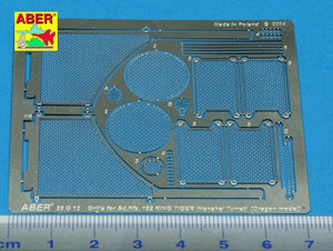 Grilles Aber 35G13 pour char allemand Sd.Kfz.182 King Tiger (Tourelle Henshel) (1/35) – immagine 2