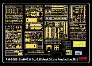 Rye Field Modèle 5086 StuH42 &amp;amp; StuG.III Ausf.G Production tardive 1/35 – immagine 4
