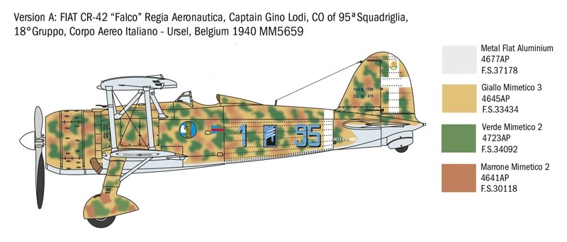 Italeri 2801 FIAT CR.42 Falco 1/48 – image 9
