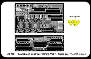 Aber 35139 canon de char soviétique SU-85 partie 1 ensemble de base (TAM) (1/35) – imagen 4
