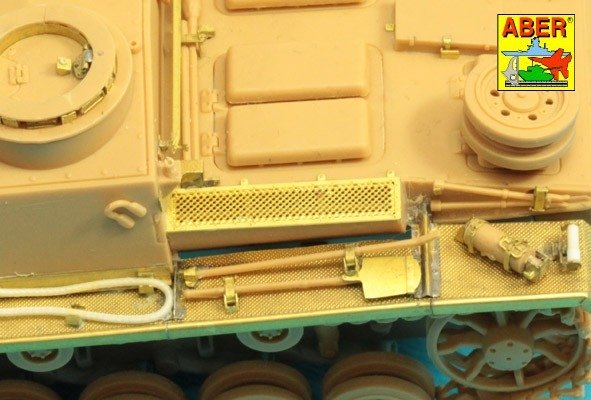 Aber 48A31 Grilles pour Pz.Kpfw. III et Stug III Compatibles avec les modèles Tamiya : 32540 ; 32524 ; 32525 ; 32543 ; 1/48 – imagen 8