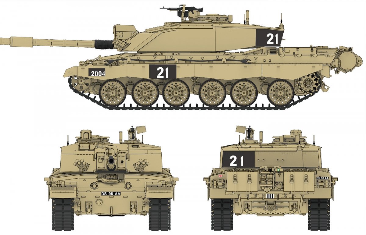 Maquette Rye Field 5062 Challenger 2 avec chenilles fonctionnelles, échelle 1/35 – immagine 6