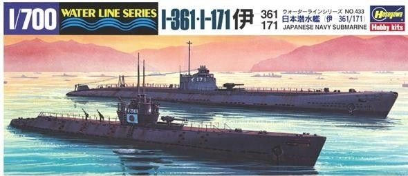 Hasegawa WL433 Sous-marin I-361, I-171 1/700