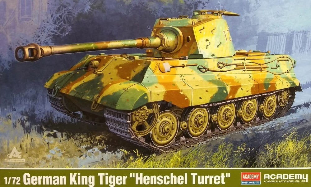 Academy 13423 King Tiger allemand, tourelle Henschel, échelle 1/72 